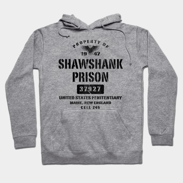 Property Of Shawshank Prison Hoodie by Alema Art